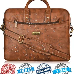 lorem Men & Women Tan Messenger Bag - Extra Spacious image 5