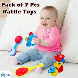 funblast Rattles for Babies – Pack of 7 Pcs Rattle Toys for Baby and Toddlers, Sound Ratt Rattle image 4