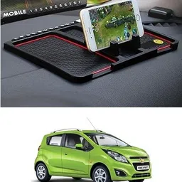 btaccessorize Multipurpose Anti-Slip Phone Holder Dashboard Mat Compatible With Chevrolet Beat Car Dashboard Cover-picture-47