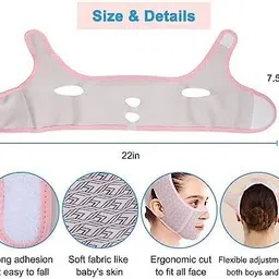 revernest Double Chin Reducer Reusable V-Shape Face MaskFace Shaping Mask image 4