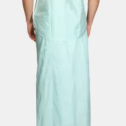 Sethukrishna Men Zari Border Art Silk Dhoti image 4