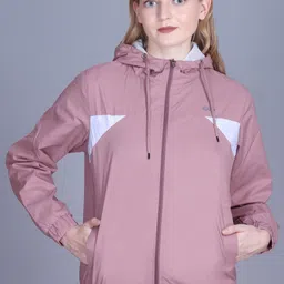 TRANDT DUDE K5214 Colorblock Women Wind Cheater-image-48