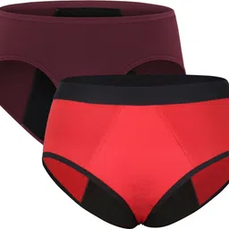 ummiss Pack of 2 Women Periods Maroon, Red Panty-picture-12