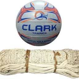 clark CL6 orange mashine volleybal size 4 with net Volleyball - Size: 4-picture-20