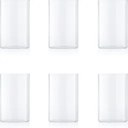 borosil (Pack of 6) Vision Medium - 295ml Glass Set Water/Juice Glass image 2