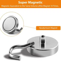 hasthip eodymium Magnets Powerful Hooks, 6KG (13LBS) Magnets Hook for Fridge Hook 10 image 4