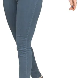 pompous Women Slim Mid Rise Grey Jeans image 3