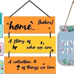 memrymakers Wall Hanging Quote Boards | Decorative Motivational Wooden Signs Pack of 3-picture-17