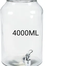 smilery 4 Liter Dispenser with tap and Black Stand Cold Water Mason Jar Beer Dispenser Bottom Loading Water Dispenser image 2