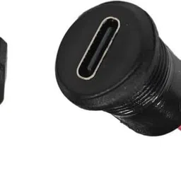 esptronics 5 Pcs Type C Female USB Panel Mount Socket Connector with Wire for Electronic Electronic Components Electronic Hobby Kit image 3