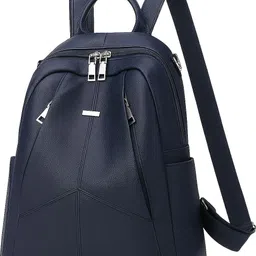 womenbuzz Medium 26 L Backpack Purse for Women Convertible 23L Travel Vintage PU Leather Shoulder-picture-13