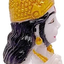 nayra handicrafts Religious Sitting Hanuman Ji Decorative Showpiece - 10 cm image 2