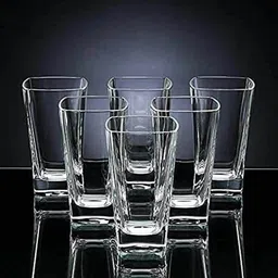 sorath (Pack of 6) Transparent Glass Juice/Beer/Mocktail/Milkshake Plastic Glass (300 ml) Glass Set Water/Juice Glass-picture-18