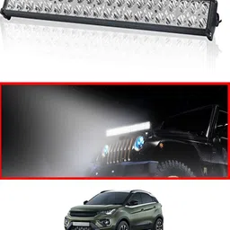 ccmm Universal White High Beam 40LED Bar Light For Vehicle With Clamp-191 Headlight Car LED for Tata (12 V, 55 W) image 1