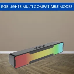 GUGGU Megabar (PORTABLE HOME TV SOUNDBAR) Dynamic Thunder Sound With RGB LightYH24 20 W Bluetooth Soundbar-picture-28