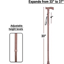 mcp healthcare 4 Folding Sections Aluminium Walking Stick Walking Stick image 4