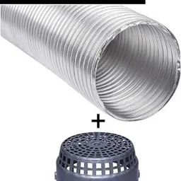4 Inch 8 Feet Star 4 inch 8 feet Chimney Pipe Hose Pipe image 3