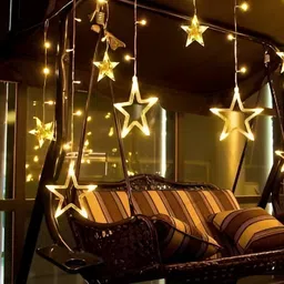 ENORMITY Yellow Star Shape String Lights image 3