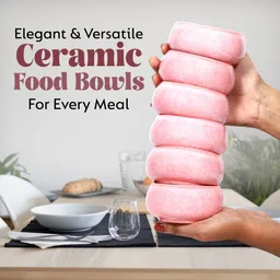 anwaliya Ceramic Vegetable Bowl For Curry, Dal, Dessert & Salad, 190 ML image 2