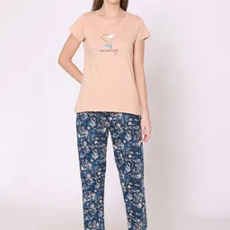 Bodycare Women Printed Pure Cotton Night suit-image-74