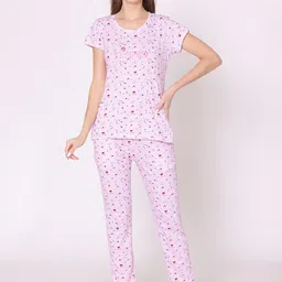 Bodycare Women Printed Pure Cotton Night suit-picture-26