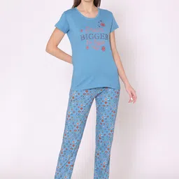 Bodycare Women Plus Size Printed Pure Cotton Night suit-picture-41