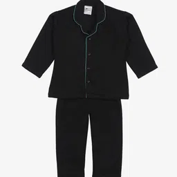 Little Musketeer Girls Black Solid Night Suits-picture-55