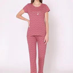 Bodycare Women Floral Printed Pure Cotton Night suit-picture-12