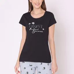 Bodycare Women Printed Pure Cotton Night suit-image-45
