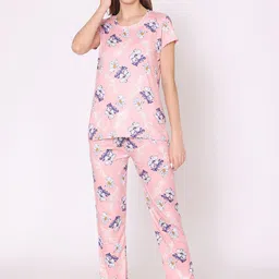 Bodycare Women Plus Size Floral Printed Night suit-picture-29