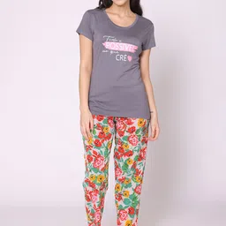 Bodycare Women Floral Printed Night suit-image-94