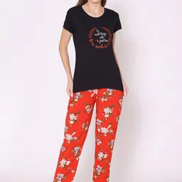 Bodycare Women Floral Printed Night suit-picture-28