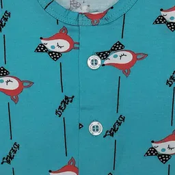 Zoom Minimondo Kids Conversational Printed Pure Cotton Shirt With Pyjamas image 4