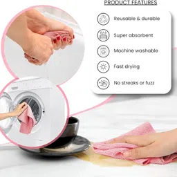 venusaturn Reusable Cleaning Towels – Kitchen Towels, Multipurpose Cleaning Cloths Wet and Dry Cotton Cleaning Cloth image 2