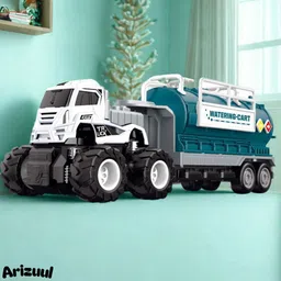 arizuul Premium Die-Cast City Water Tanker – 1:43 Scale Truck Baby Pull Toy with Wheels-picture-41