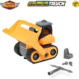 skoodle Mini Machines Build & Go Construction Crawler Loader Truck Toy & Screw Driver image 4
