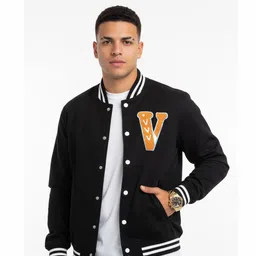 lov trends Men Solid Varsity Jacket-picture-34