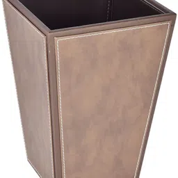 premsons Premium Faux Leather Dustbin 2.5L- Brown Leather Dustbin image 3