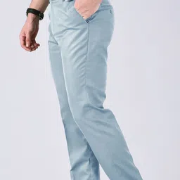 ad & av Men Regular Fit Grey Polyester Trousers image 4
