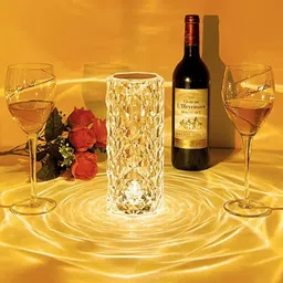 RuHaNest Crystal Lamp for Bedroom, RGB Lights Lamp Home Decor, 16 Color-AEH02 Table Lamp image 2