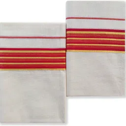 Chithra Fabrics CF 4200 Single Set Red 2.00/2.80m Men Dhoti image 2