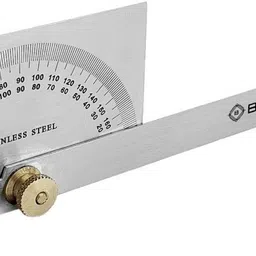 buyohlic Stainless Steel Protractor 0-180 degrees Machine Tools (Square Head Protractor) Snap Gauge-picture-25