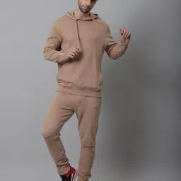 selfusion Men Night Suit Set Pink Solid image 3