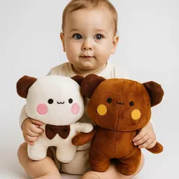 shritoys Bubu & Dudu Plush Toy Set – Cute Soft Stuffed Doll Pair for Kids & Gifting - 30 cm image 2