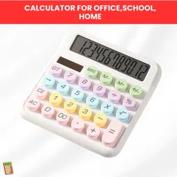 sacro Desktop Cute Calculator, 12-Digit Large Display With Aesthetic Candy ColorR447 Desktop Cute Calculator, 12-Digit Large Display With Aesthetic Candy ColorE447 Basic Calculator-picture-14