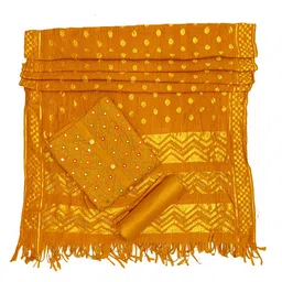 vallavi fashion Unstitched Cotton Blend Salwar Suit Material Embroidered image 3