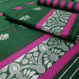 sheden lopez creation Woven Mekhela Chador Cotton Blend Saree image 5