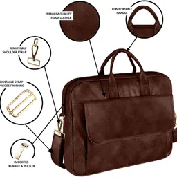 bqptl Men Brown Messenger Bag image 3