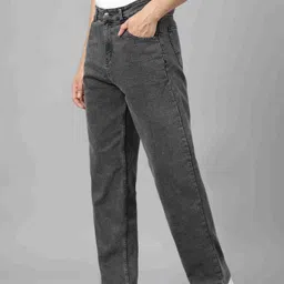 brexx Men Straight Fit Mid Rise Grey Jeans image 3