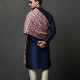 Sudako Acrylic Checkered Men Shawl image 3